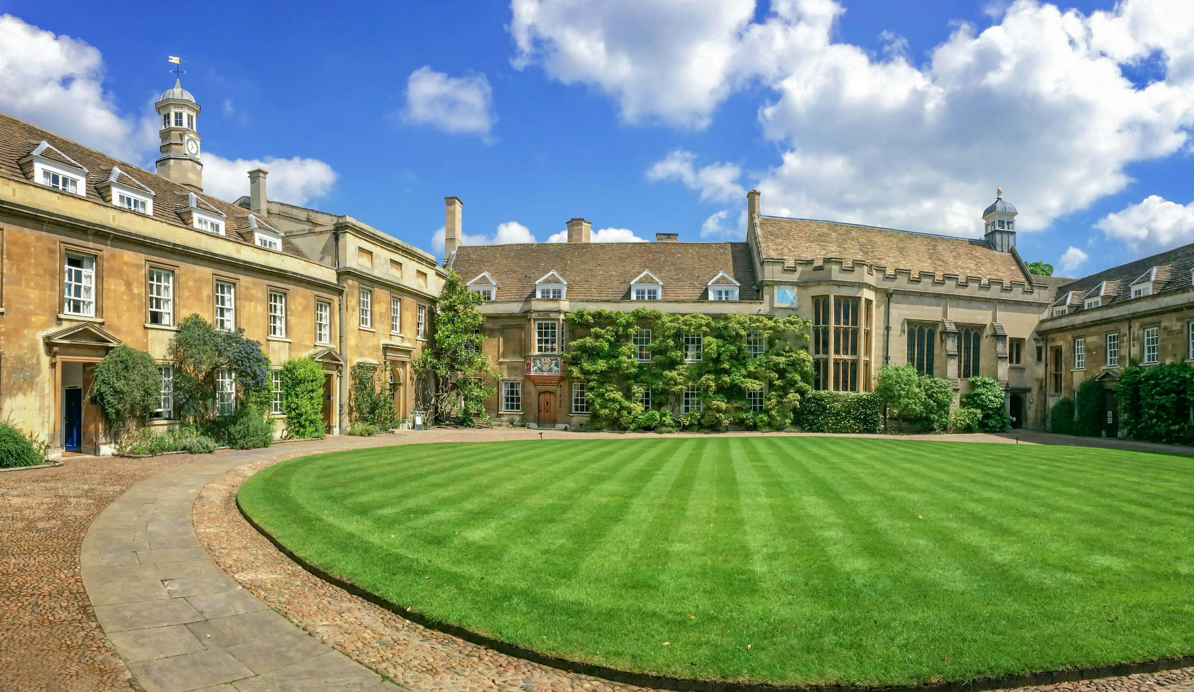 First court at Christ's college university of Cambridge, in Cambridge, UK